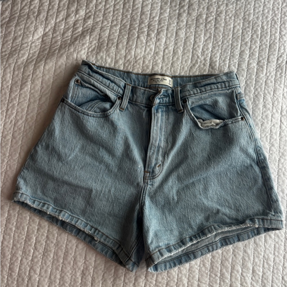 Abercrombie & Fitch Light Blue Jean Shorts
